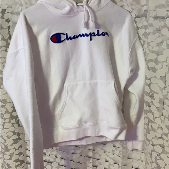 Champion Tops - white Champion hoodie